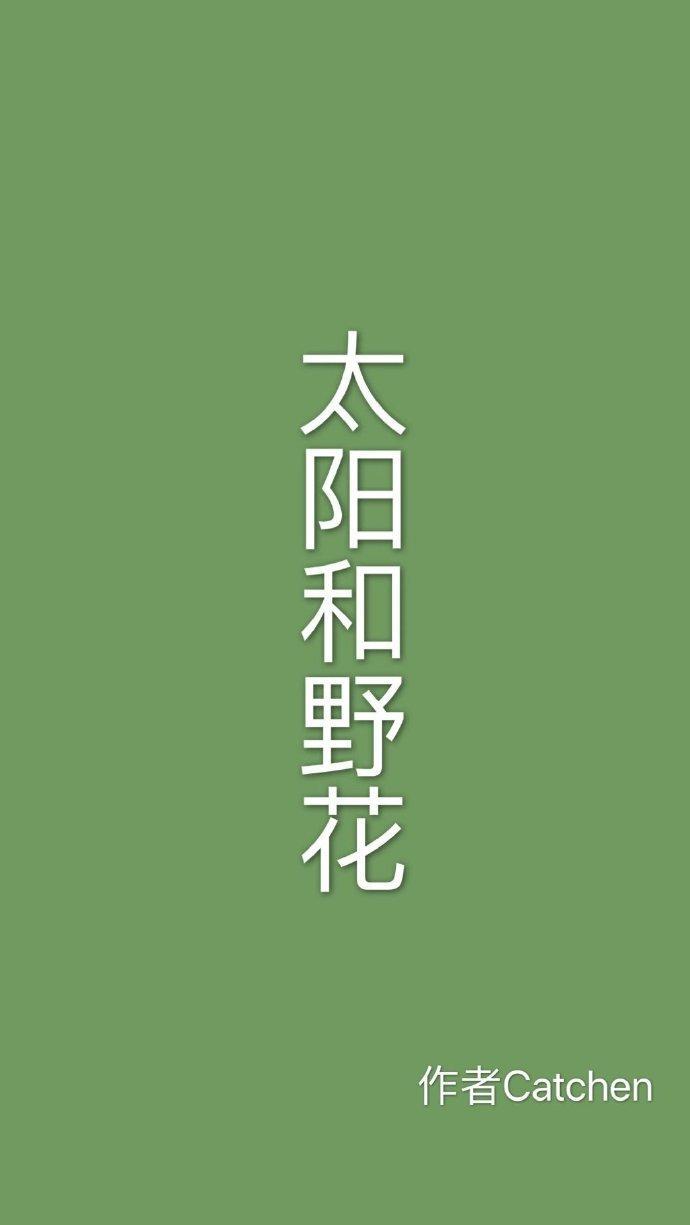 太陽和野花